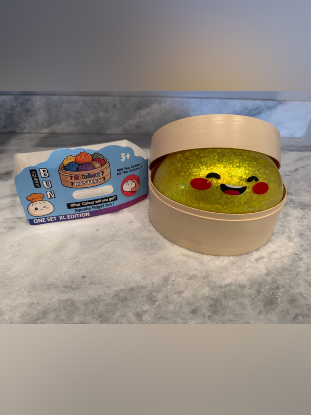 Rare Gold glitter mystery, dumpling-jumbo size